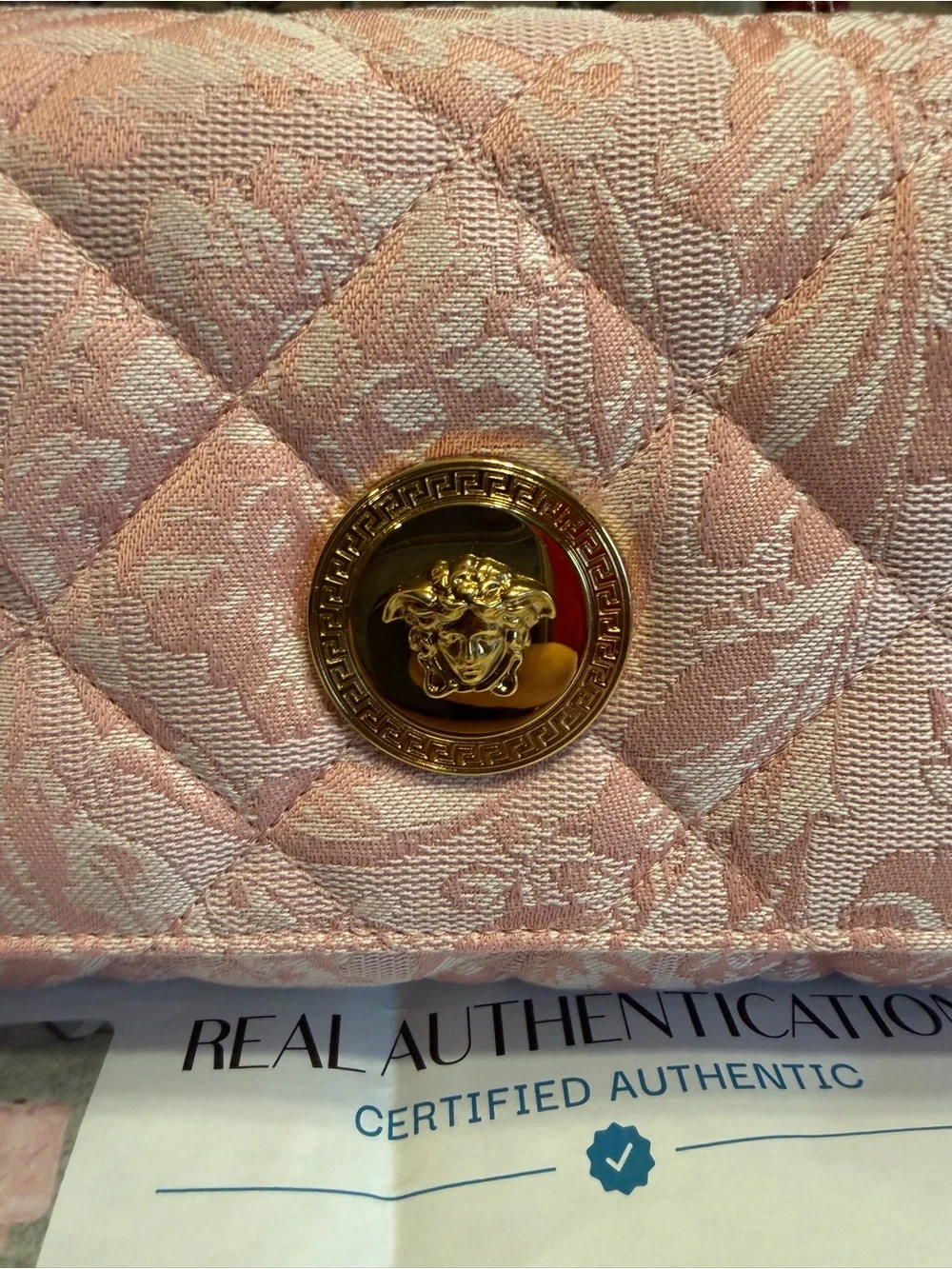 Versace Medusa 95 Quilted East-West Shoulder Bag